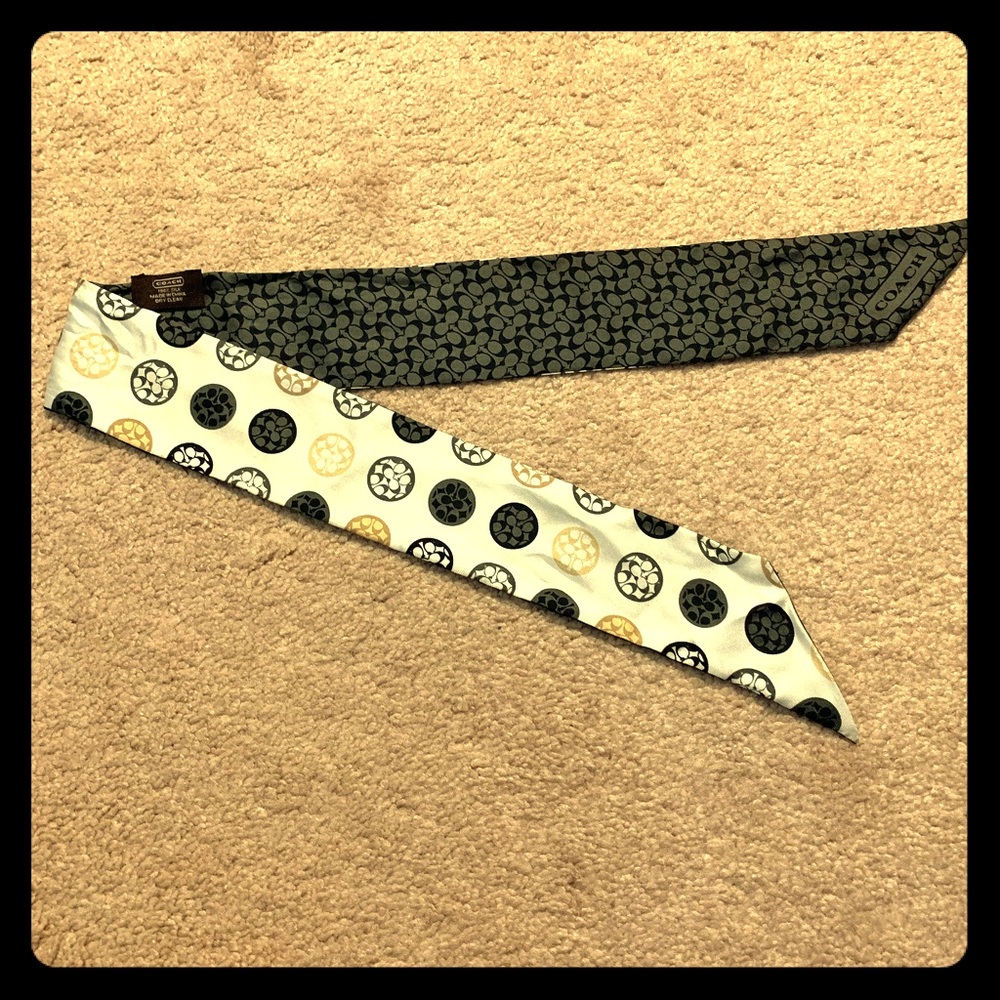Coach silky scarf.